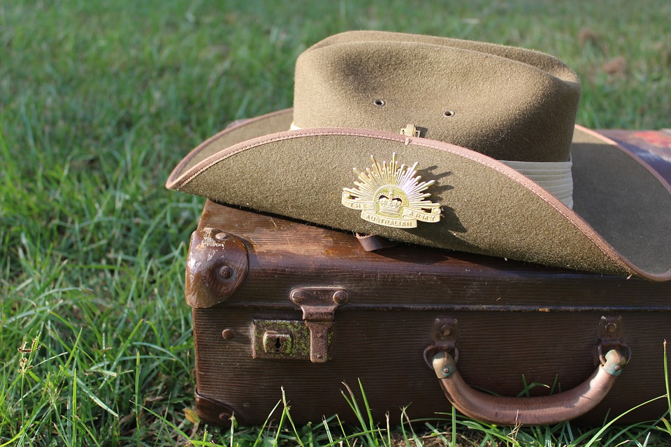 World War 1 hat and case - loss of life